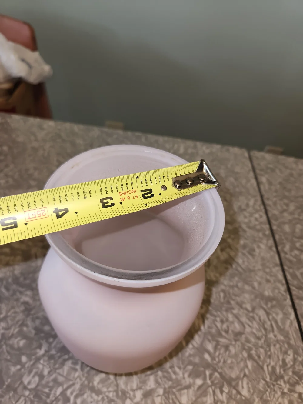 Source Unknown Soft Pink Curved Ceramic Vase Number 34 On Bottom
